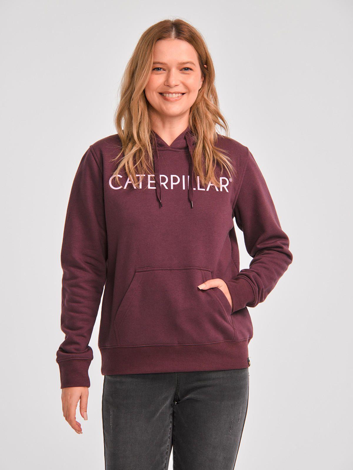 Polerón Mujer Fleece Caterpillar Pullover Burdeo-0