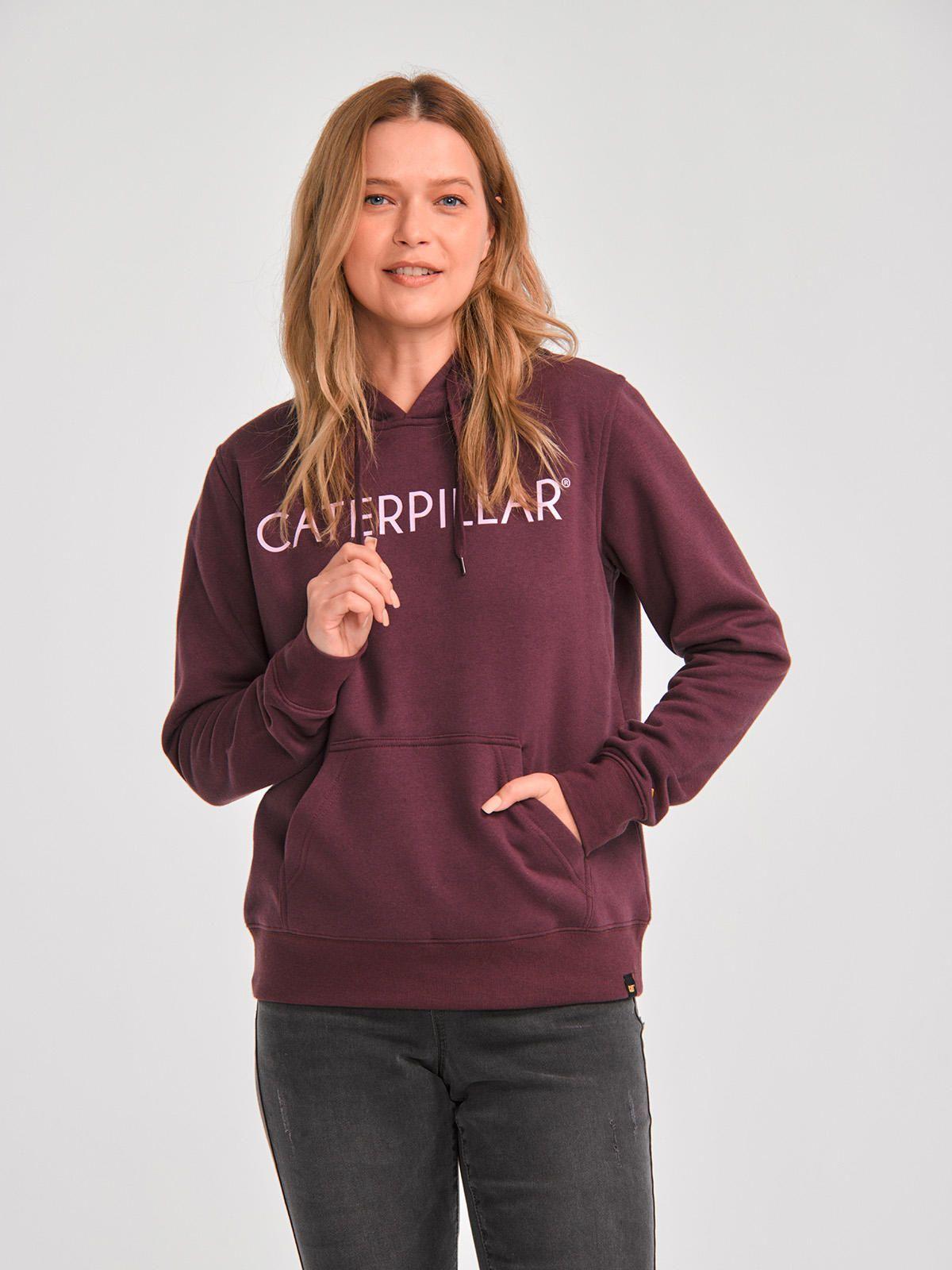 Polerón Mujer Fleece Caterpillar Pullover Burdeo-1