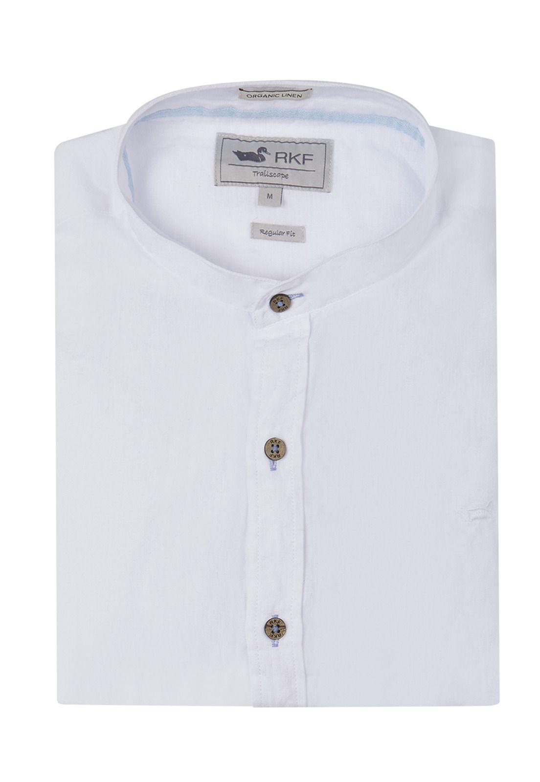 Camisa Lino Orgánico Blanco Linenmao Hombre -4