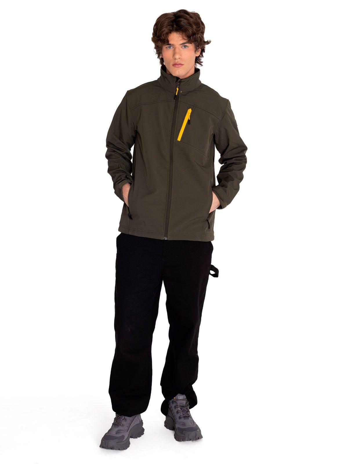 Chaqueta Hombre Essential Softshell Verde-6