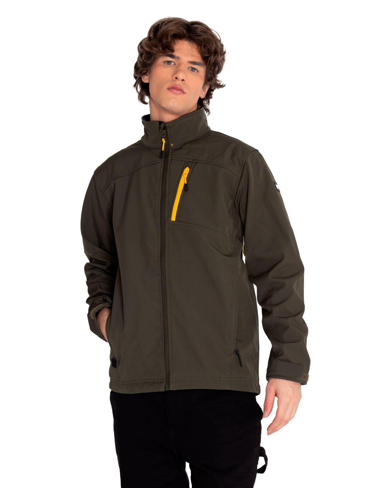 Chaqueta Hombre Essential Softshell Verde-0