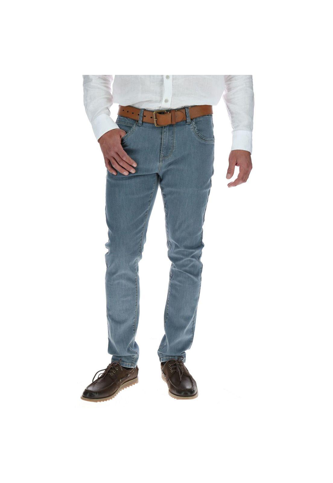 Jeans Hombre Bari Gris-0