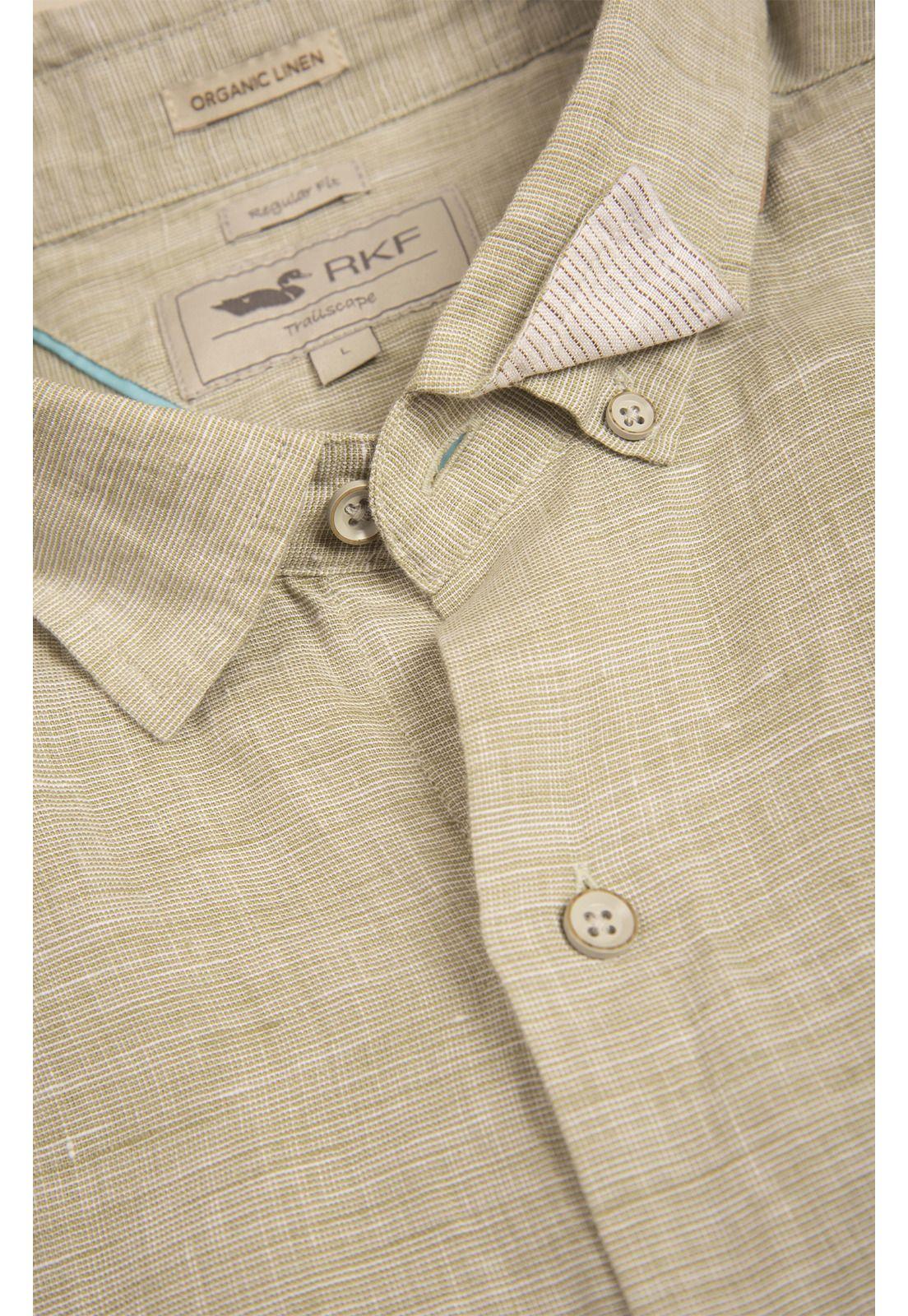 Camisa Lino Orgánico Hombre Linentxtre Verde-1
