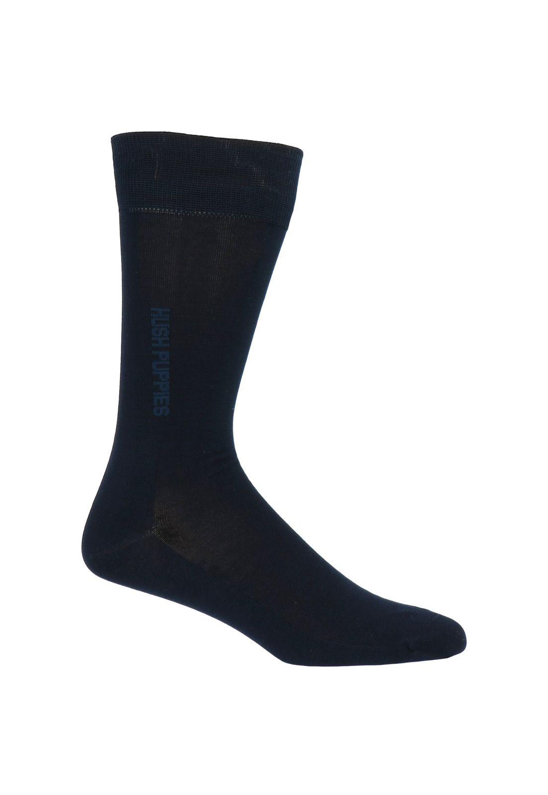 Calcetín Algodón Vestir Plain Antslip Azul Marino Hombre-0