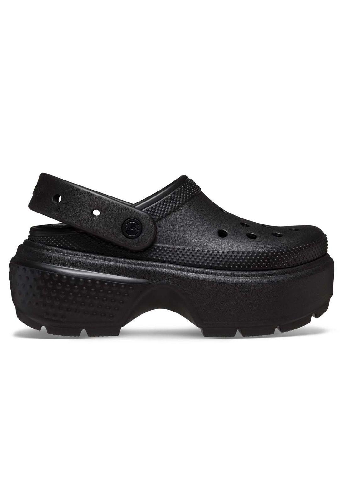 Zueco Mujer Stomp Clog Blk Verde-0
