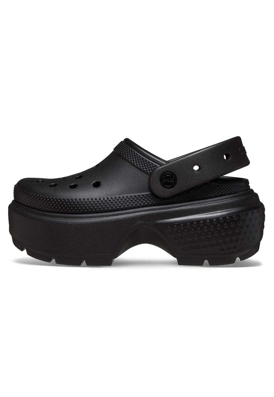 Zueco Mujer Stomp Clog Blk Verde-1