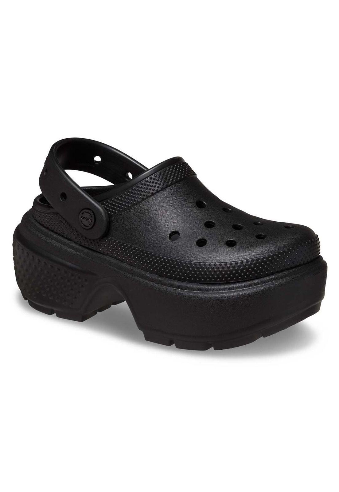 Zueco Mujer Stomp Clog Blk Verde-6
