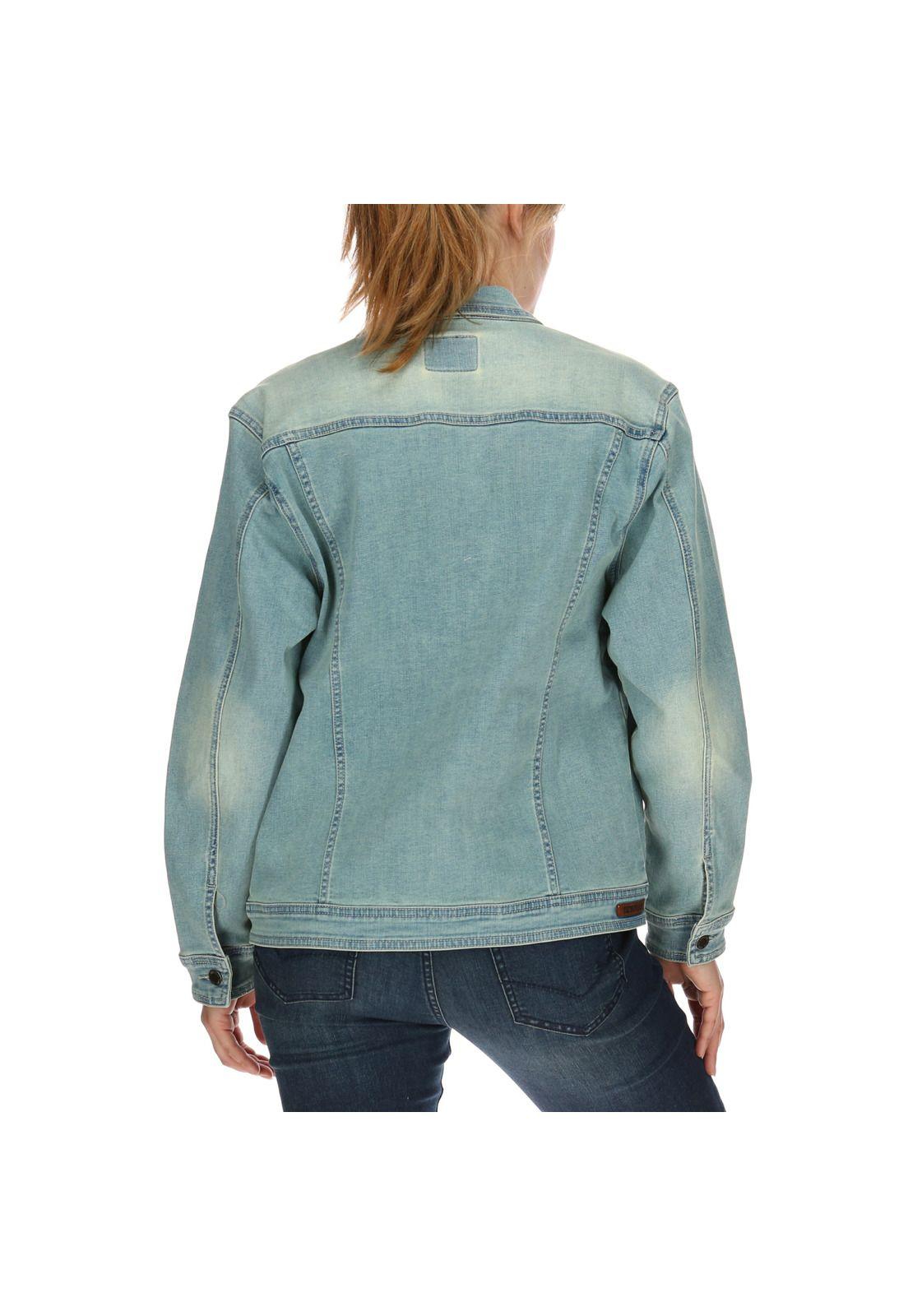 Chaqueta Mujer Aquila Denim Jacket Algodón Azul-2