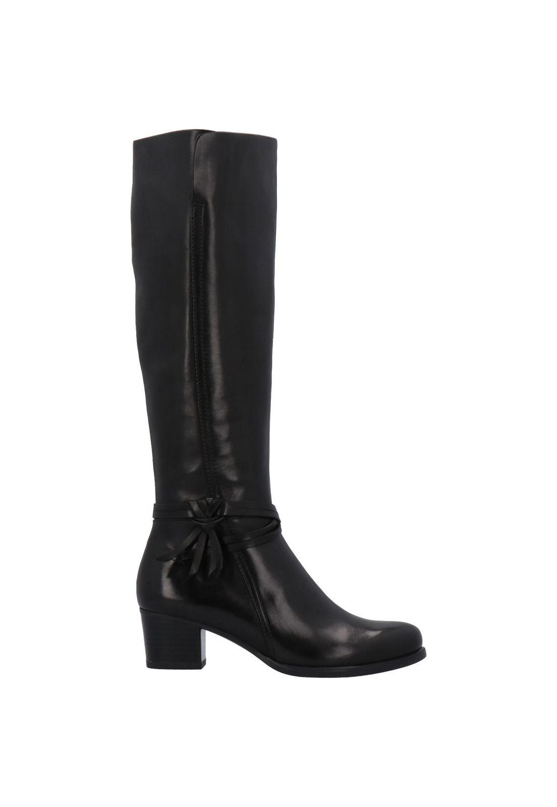 Bota Mujer Cuero Dana Negro-1