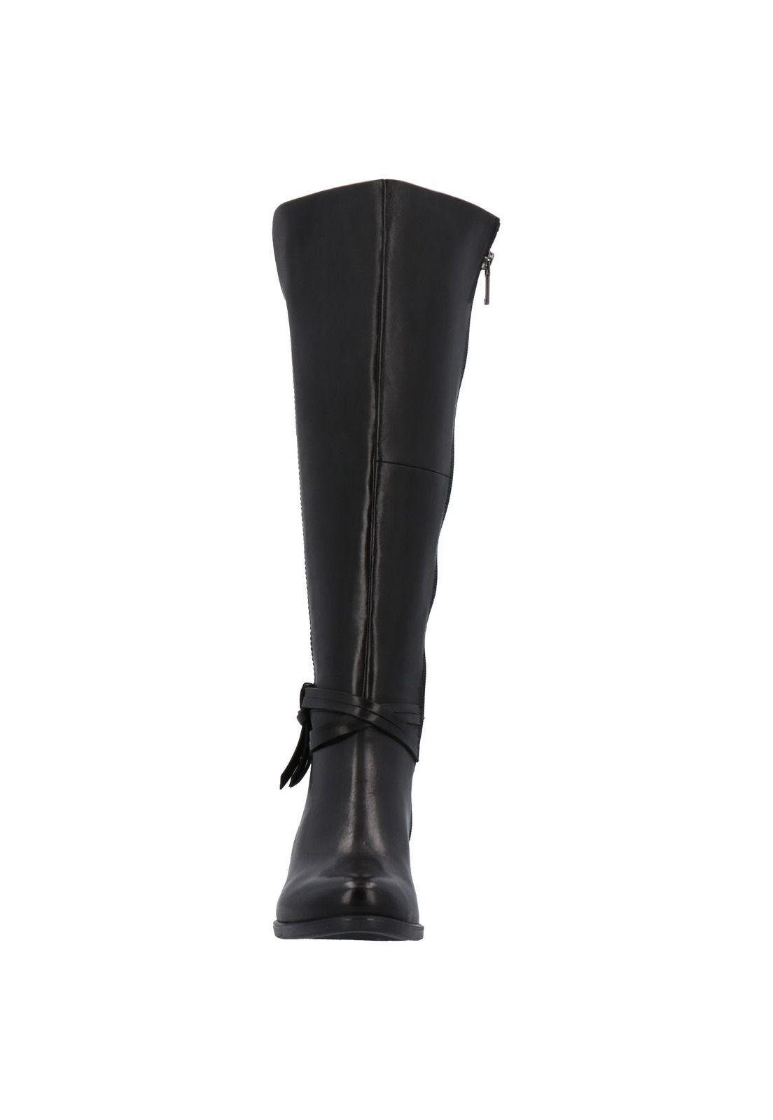 Bota Mujer Cuero Dana Negro-2