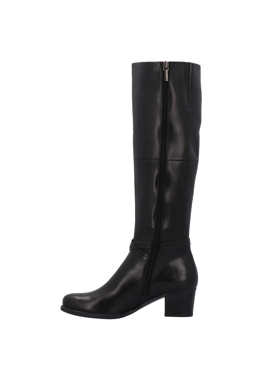 Bota Mujer Cuero Dana Negro-4