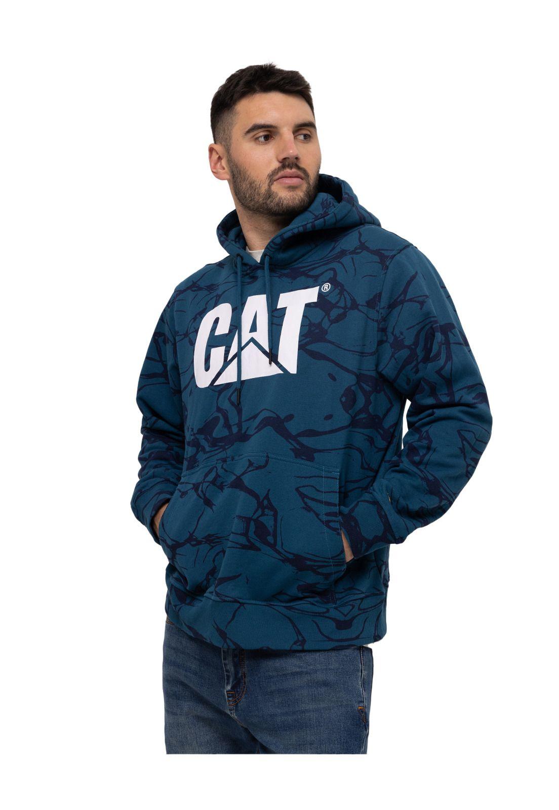 Polerón Fleece Logo Prin Azul Unisex-1