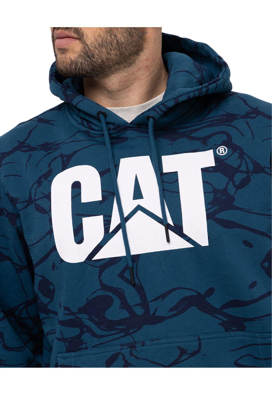 Polerón Fleece Logo Prin Azul Unisex-3