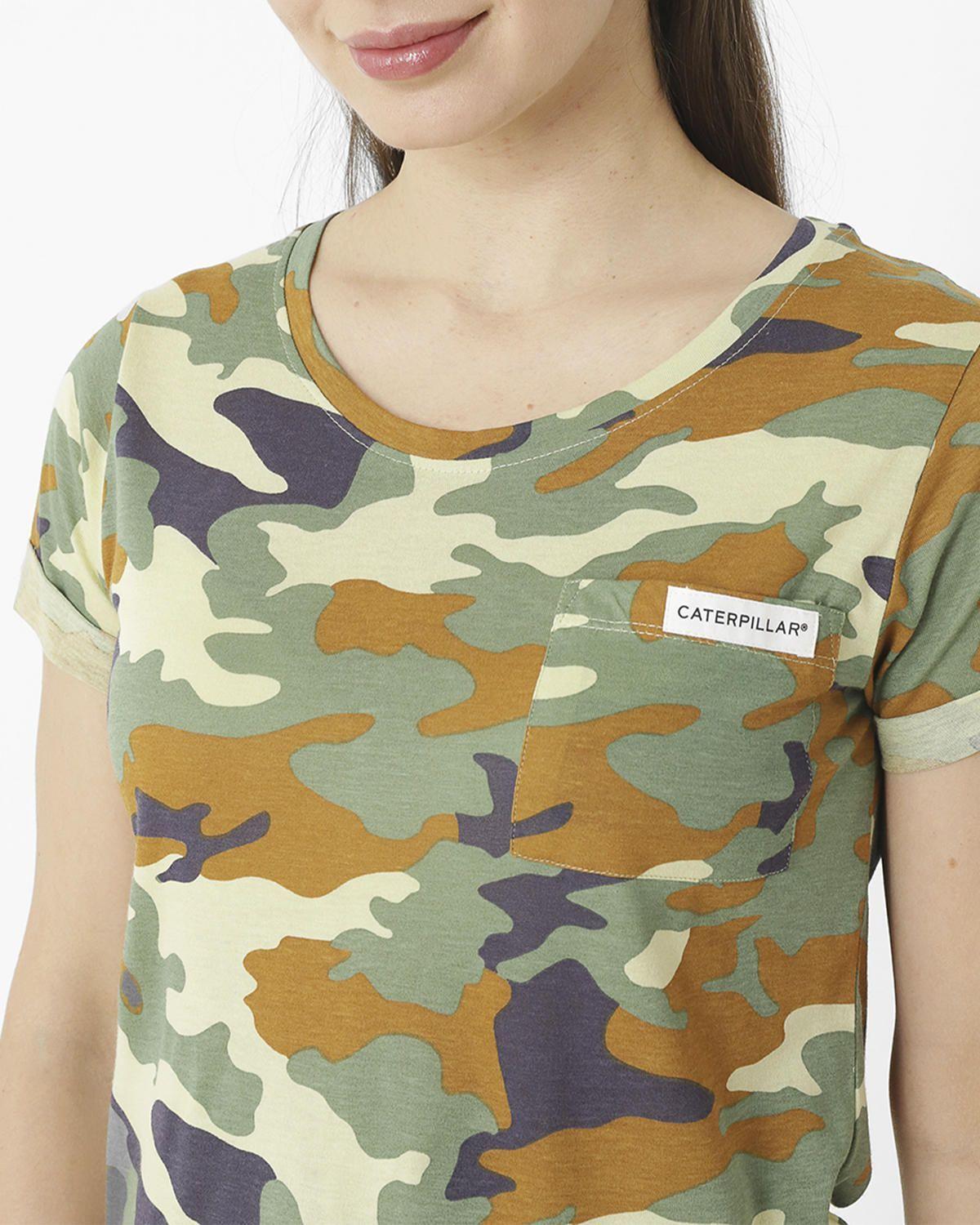 Polera M/C Logo Pocket Tee Multicolor Mujer-4