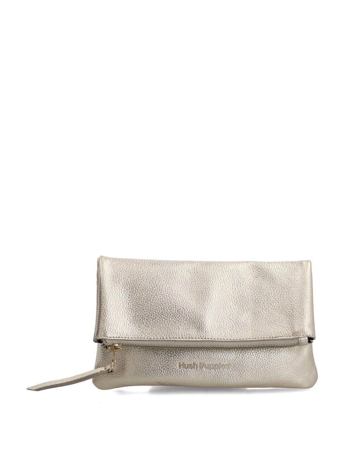 Cartera Cuero Mujer Funny Cross Metalizado-0