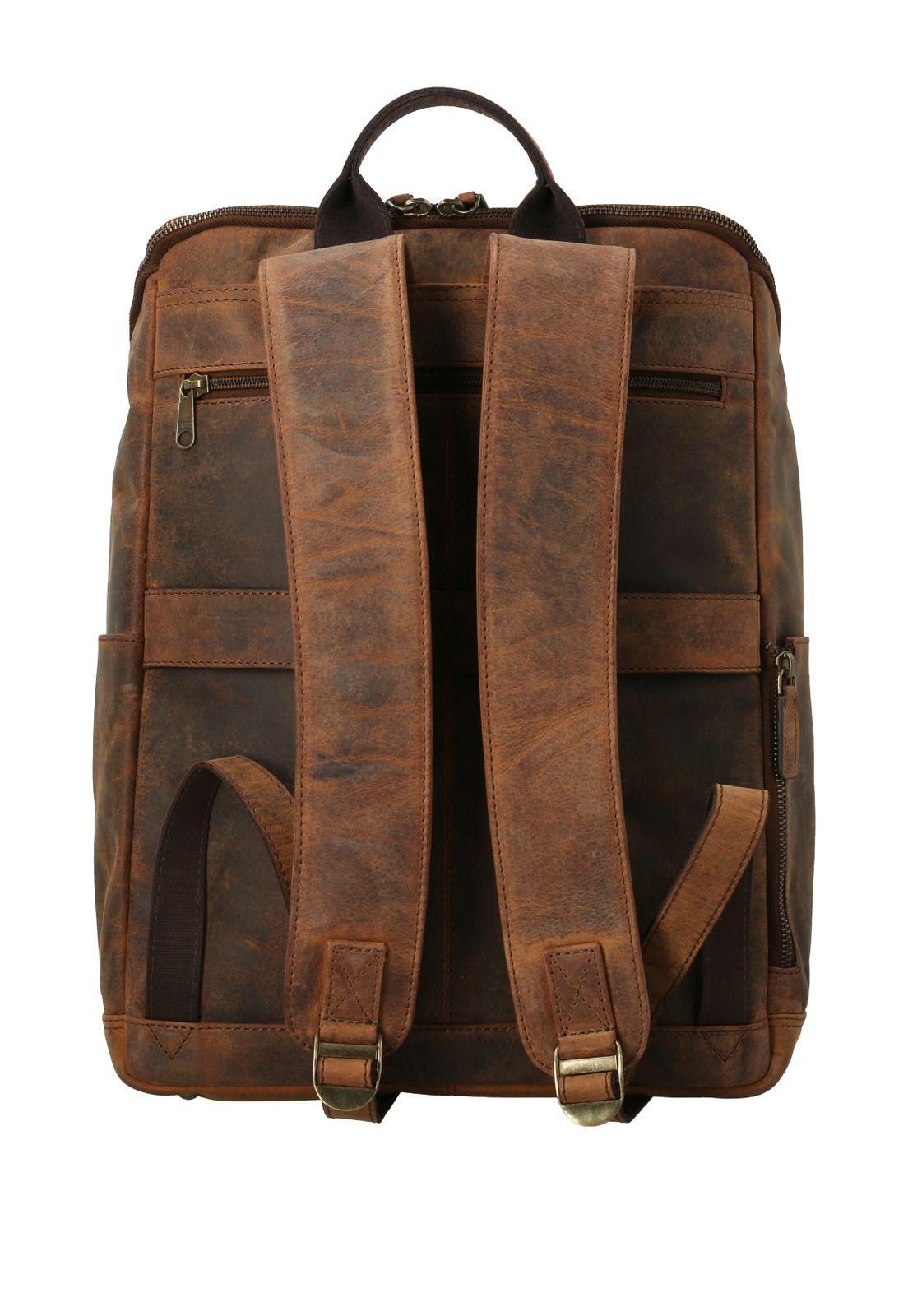 Mochila Cuero Hombre Oh Connor Back Chocolate-2