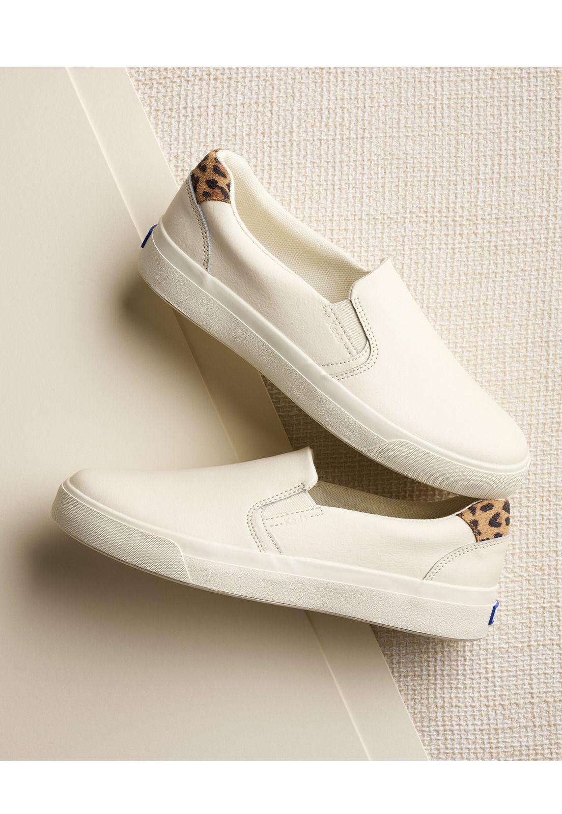 Zapatilla Cuero Mujer Pursuit Slip Blanca-1