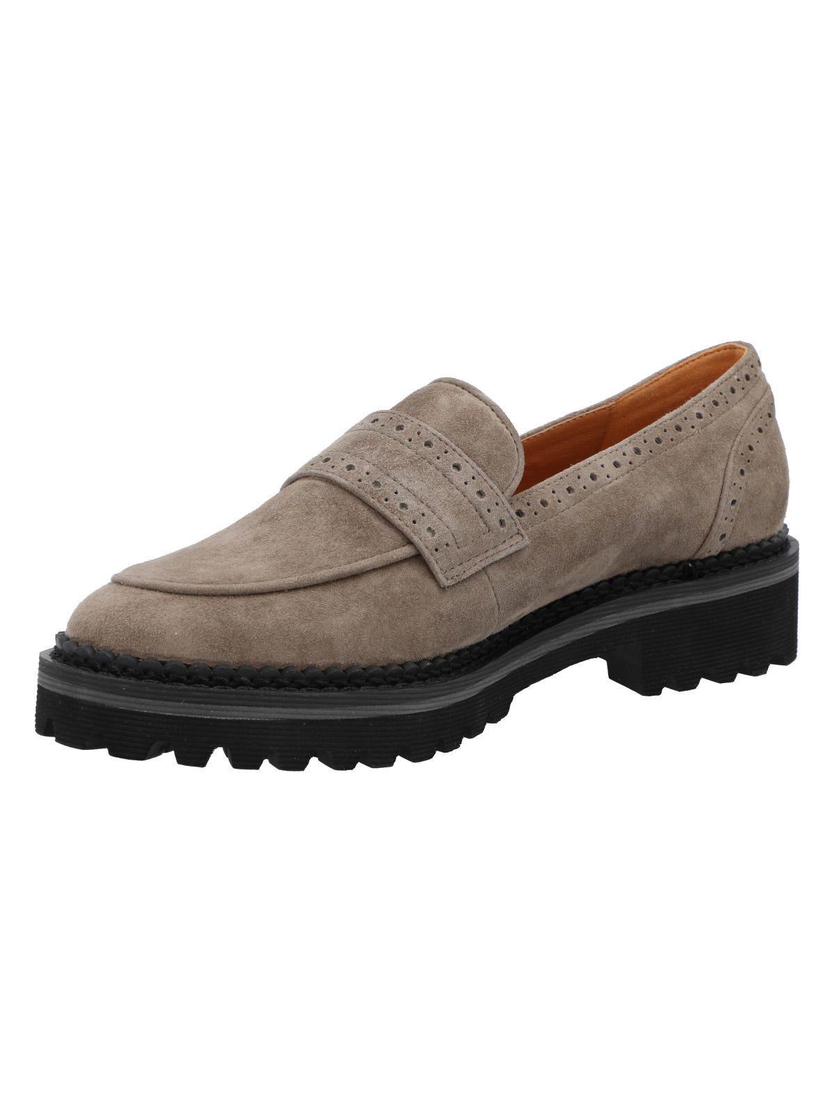 Mocasín Cuero Mujer May Café Claro-4
