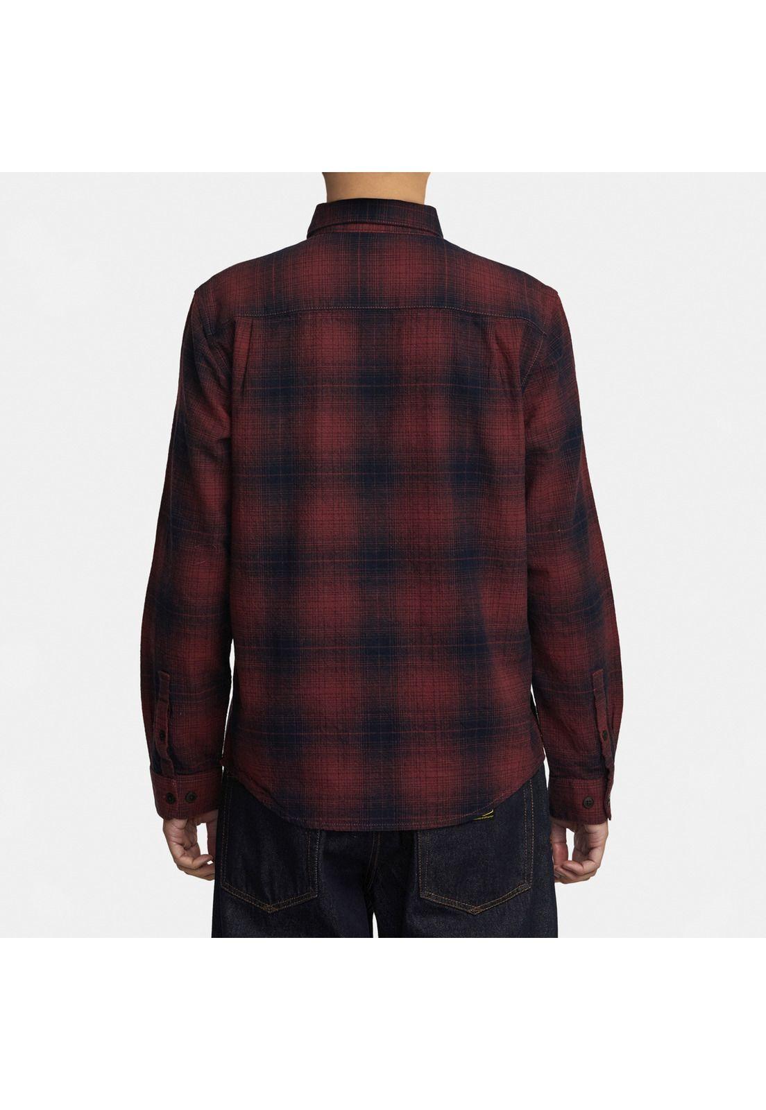 Camisa M/L Hombre Vesuvio Flannel M Wv Rojo-1