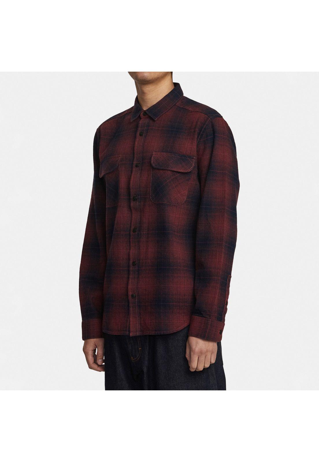 Camisa M/L Hombre Vesuvio Flannel M Wv Rojo-4