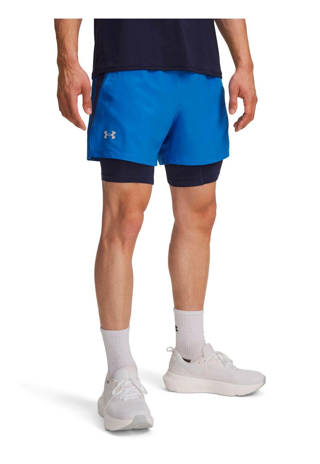 Short Running para Hombre Launch 2-in-1 5" Azul -0