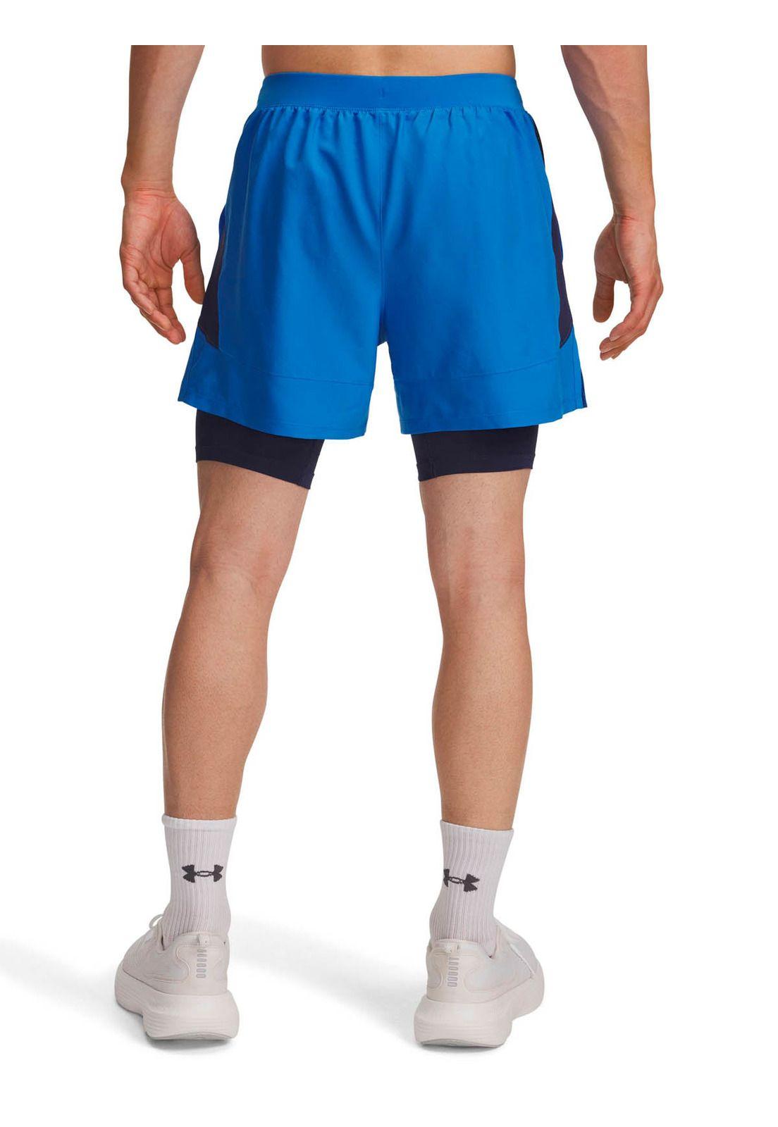 Short Running para Hombre Launch 2-in-1 5" Azul -1