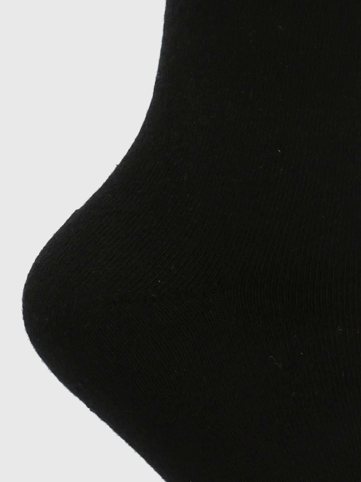Calcetin Algodón Mujer Heavy Simple Negro-1