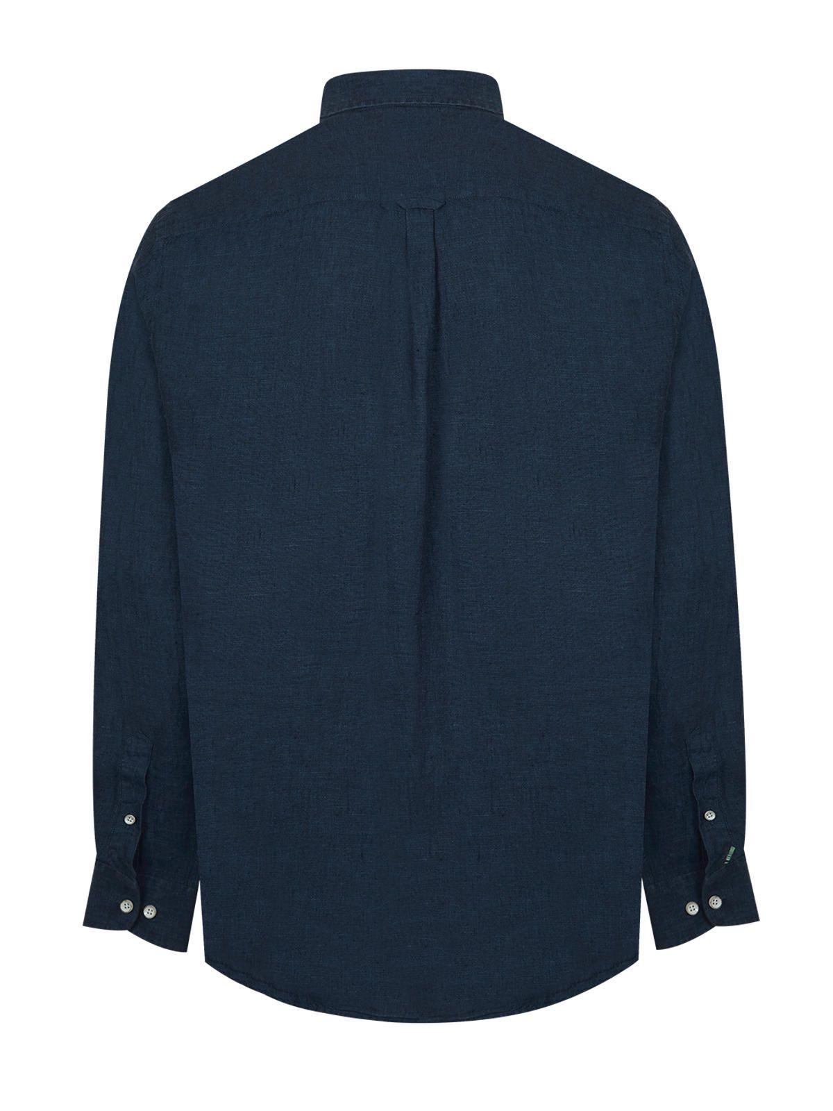 Camisa Lino Orgánico Fantasy Azul Hombre -1