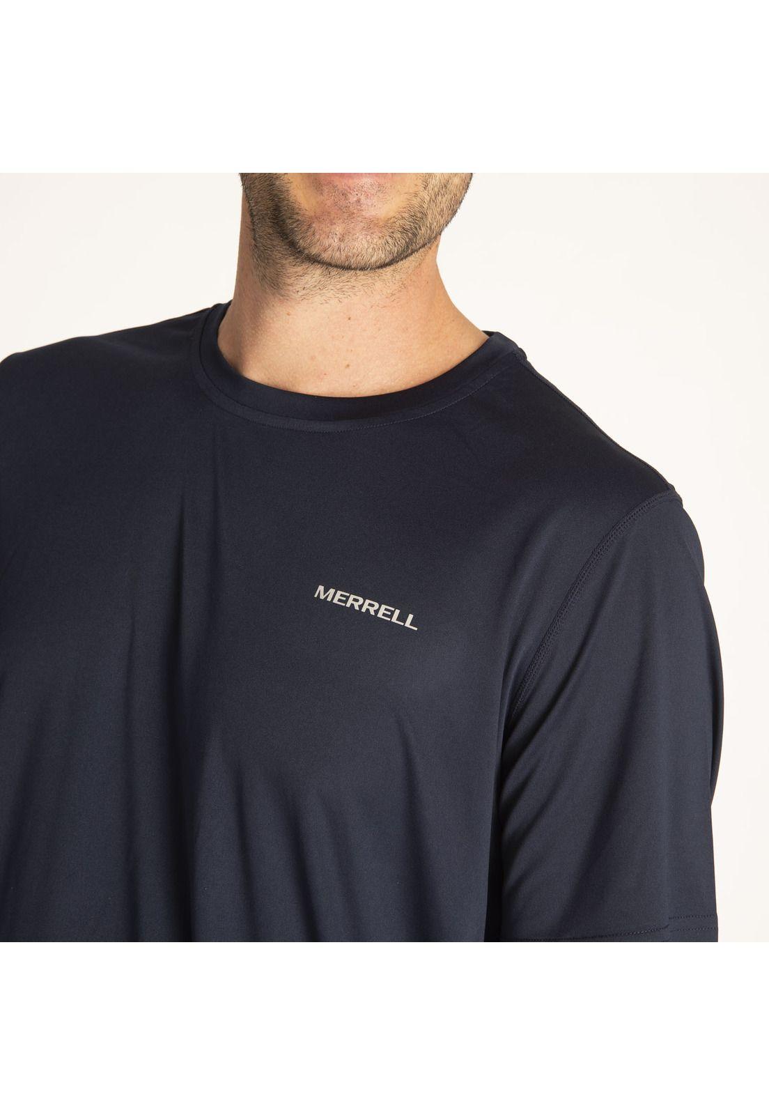 Polera M/C Hombre Tech Shirt Azul-2