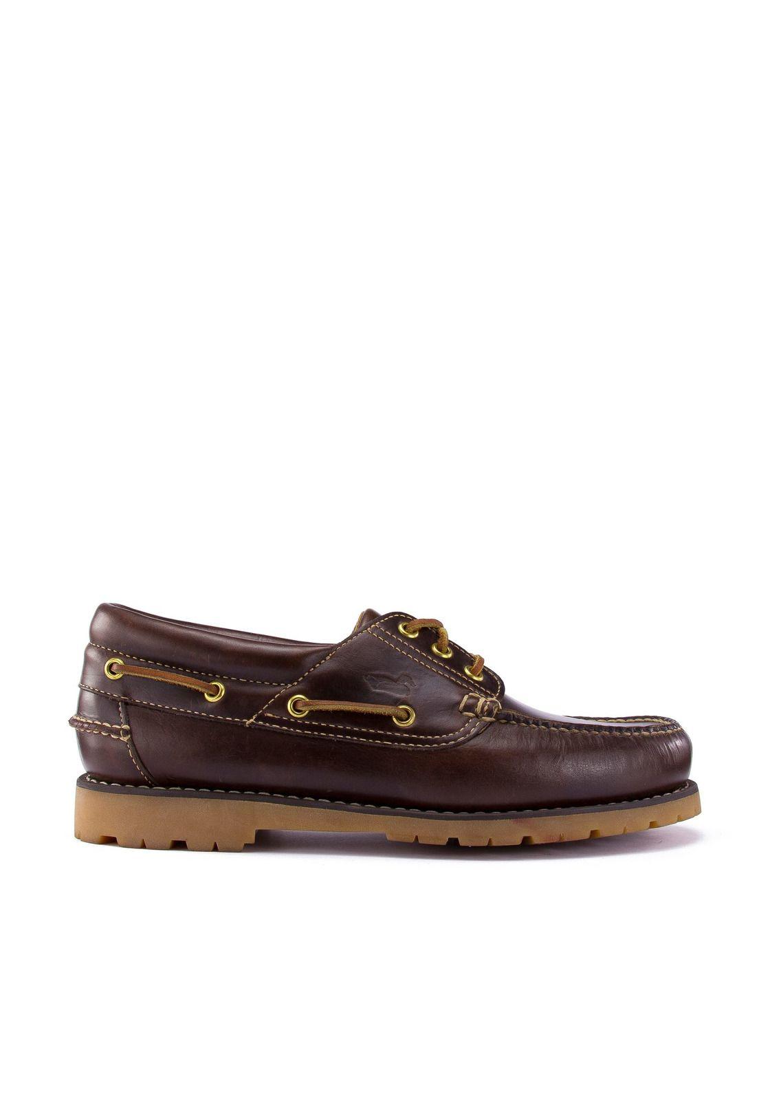 Mocasín Cuero Cuero Hombre New Rocky III Chocolate-0