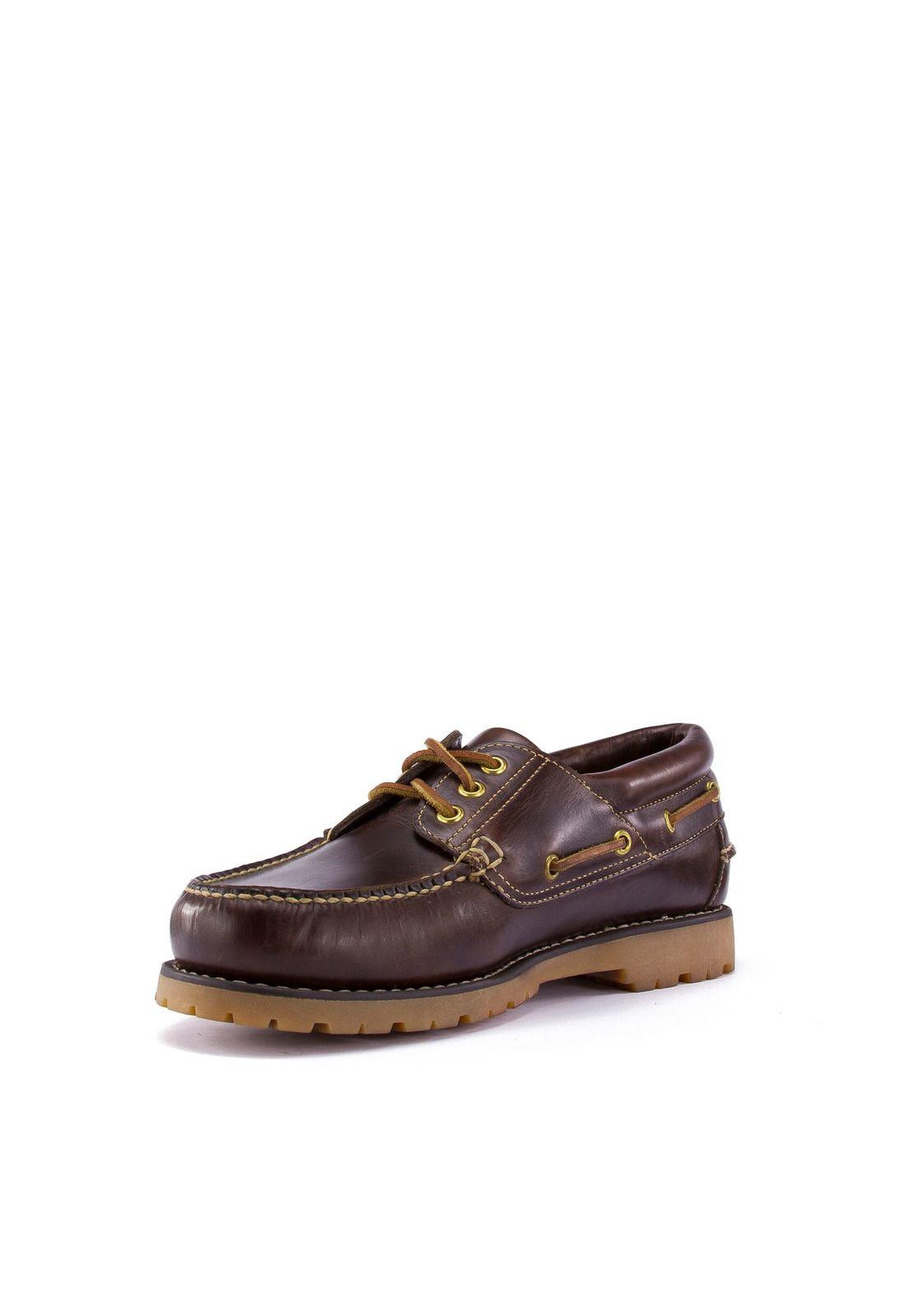 Mocasín Cuero Cuero Hombre New Rocky III Chocolate-3