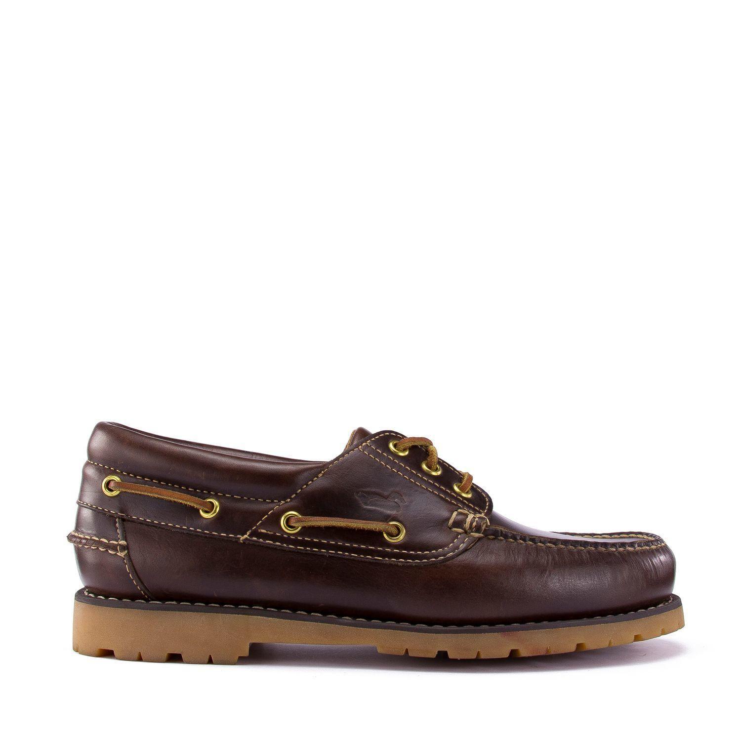 Mocasín Cuero Cuero Hombre New Rocky III Chocolate-0