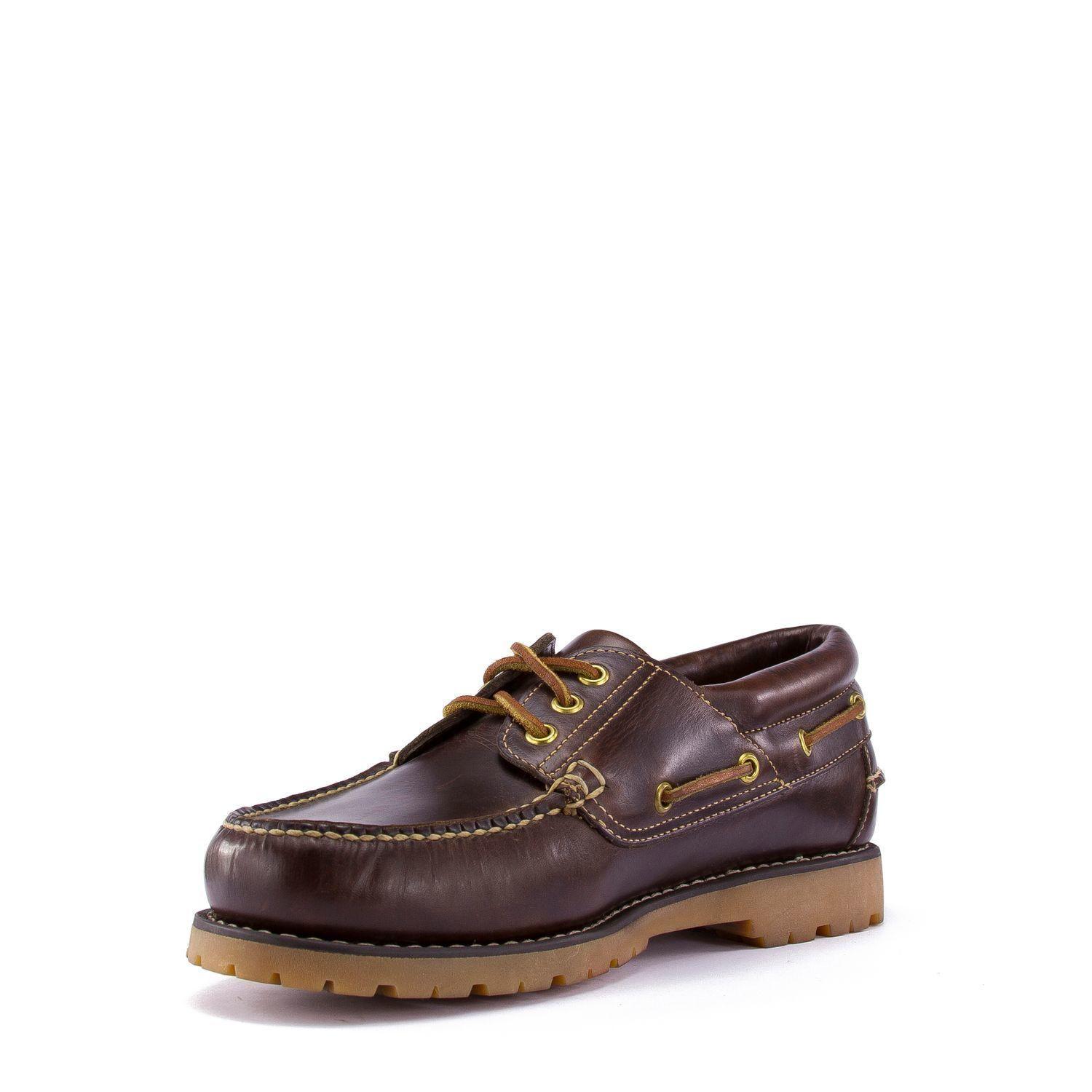 Mocasín Cuero Cuero Hombre New Rocky III Chocolate-3