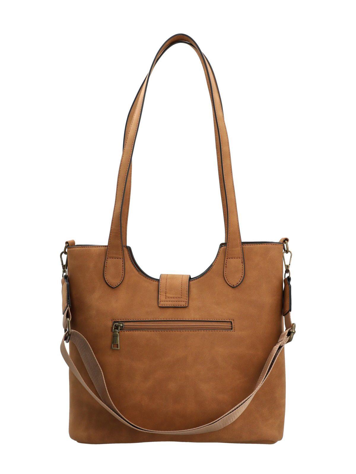 Cartera Mujer Creta Tote Camel-3