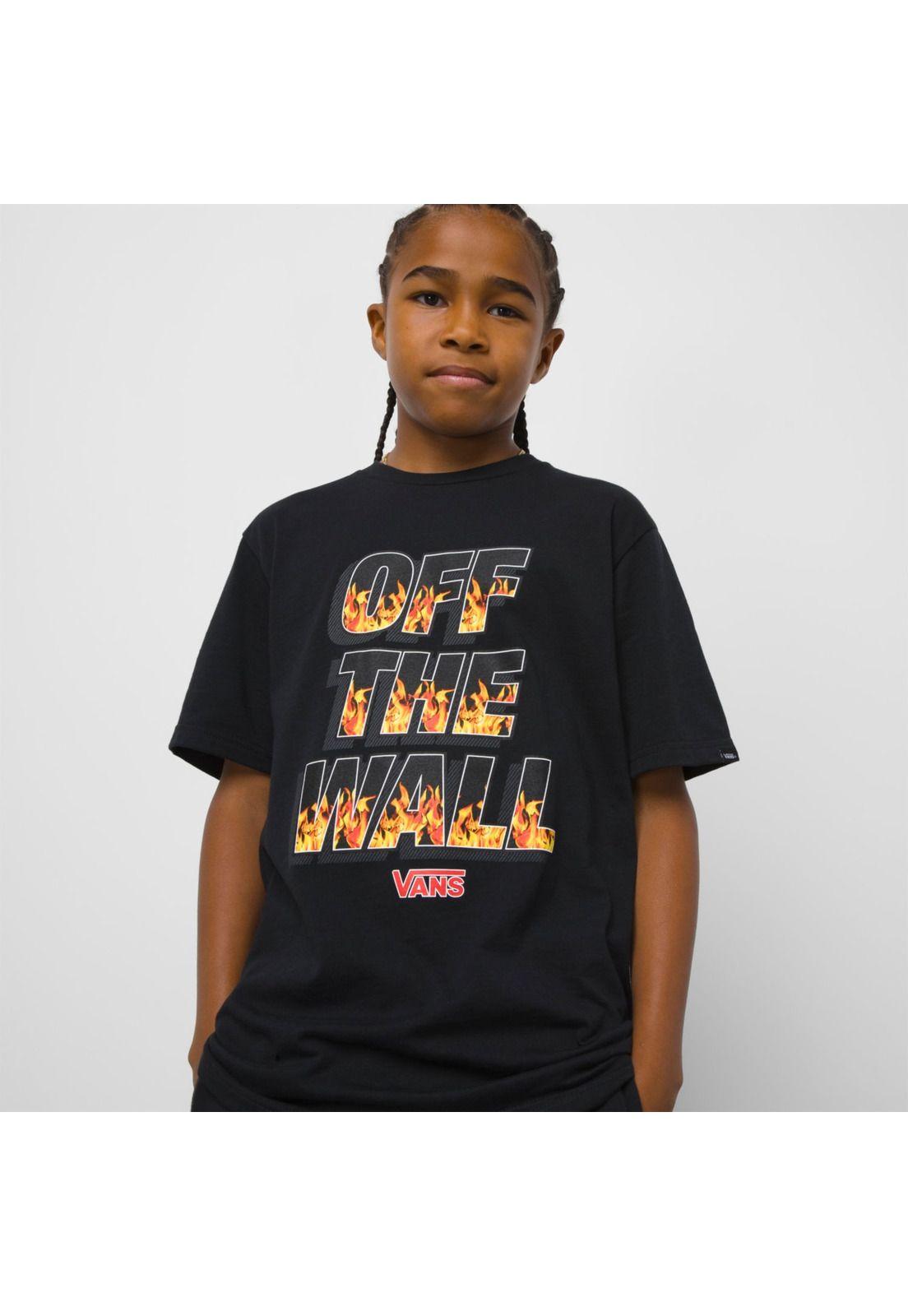 Polera M/C Niño Digi Flames Ss Black-1