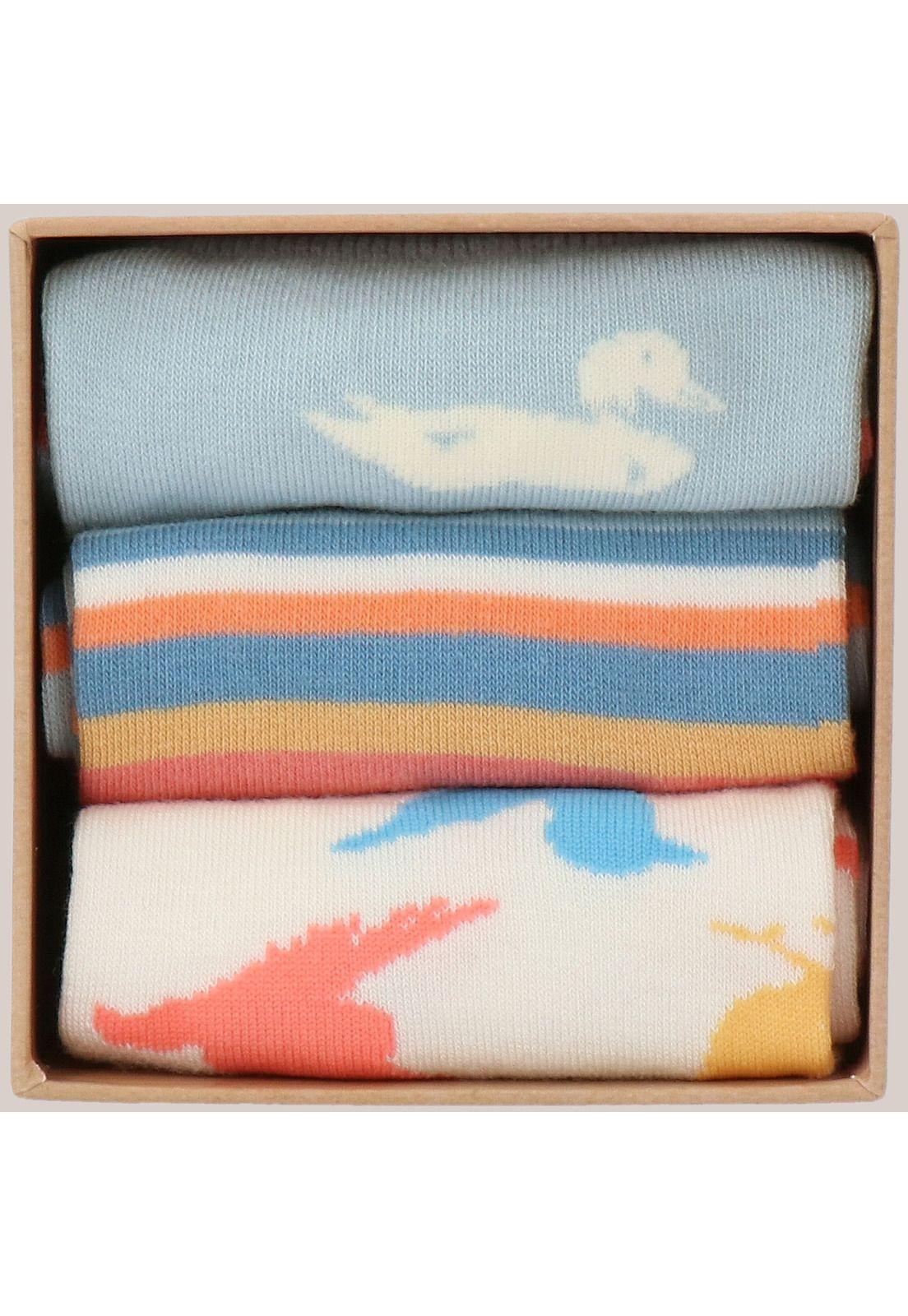 Calcetín Bambú W Pack Bird Multicolor-2