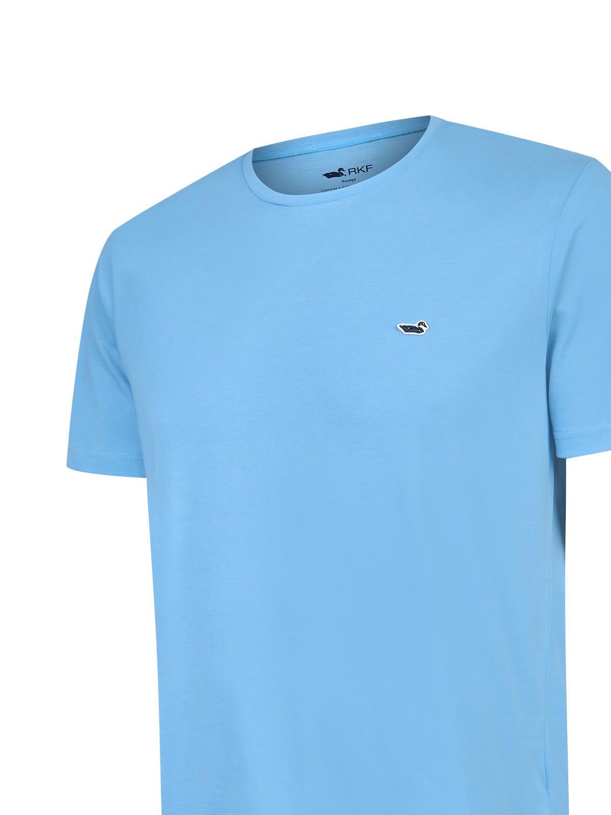 Polera Algodón Hombre Essential Azul-1