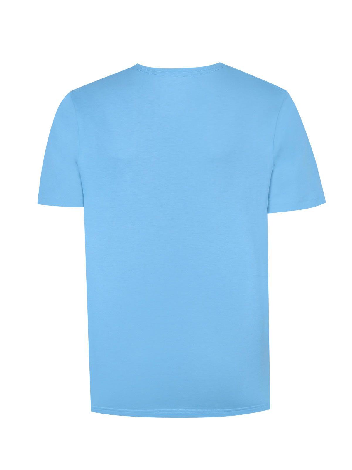 Polera Algodón Hombre Essential Azul-3