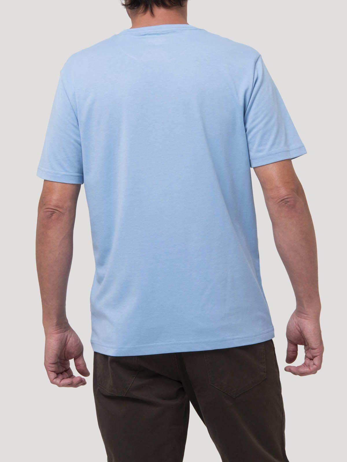 Polera Algodón Hombre Essential Azul-5