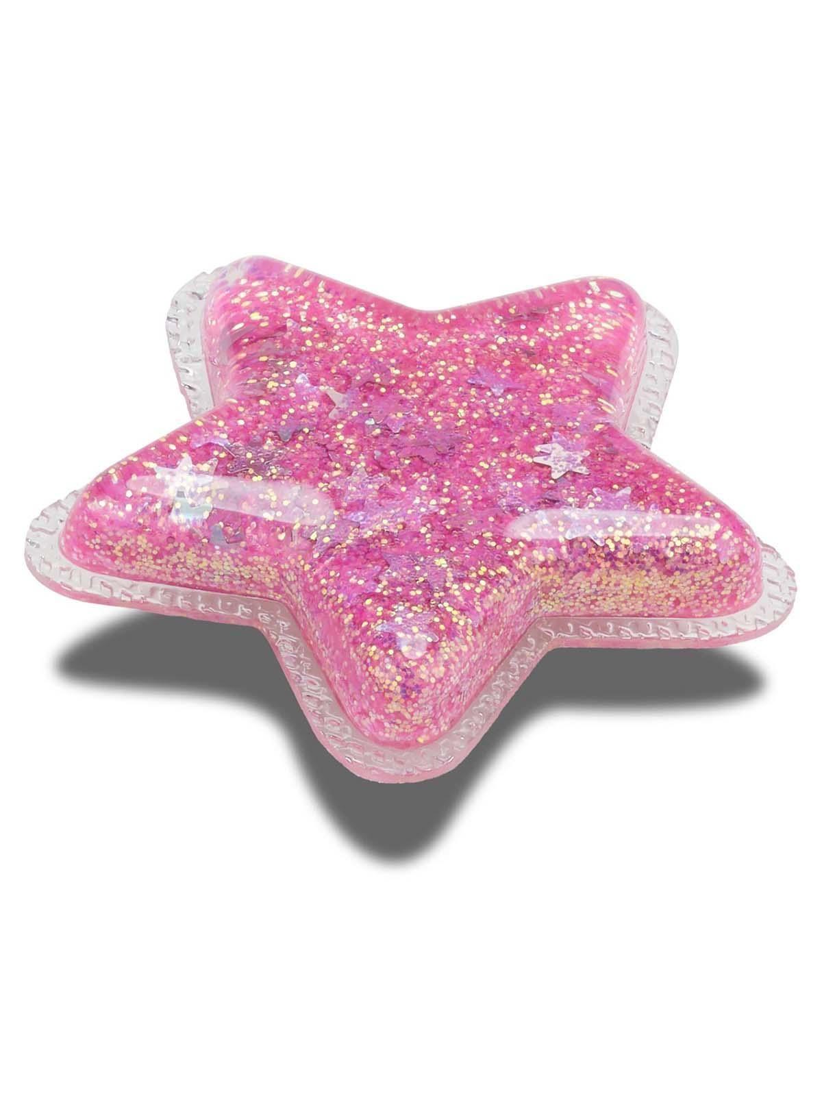 Jibbitz Crocs Estrella Brillo Squishy Negro-2