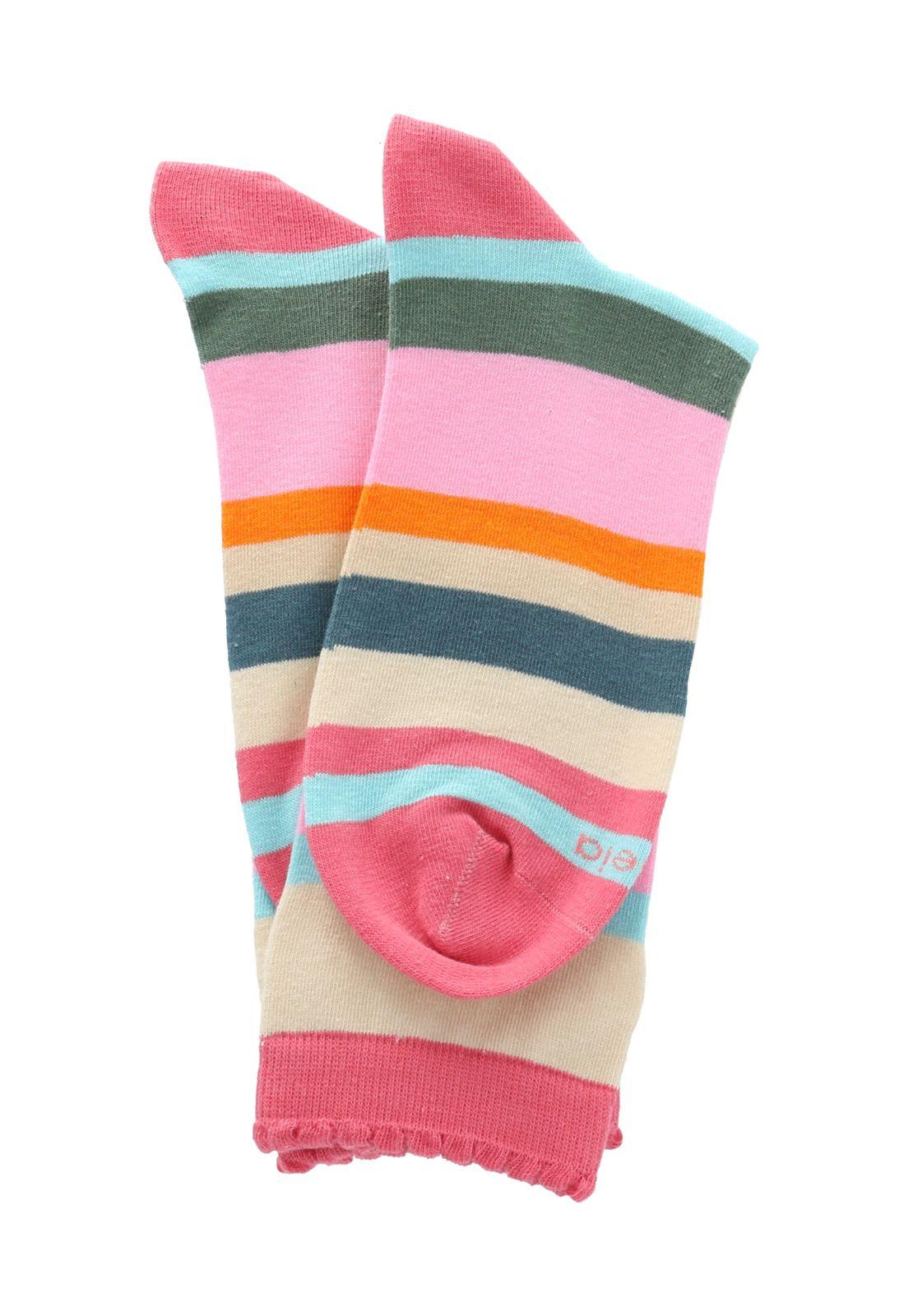 Calcetines Lines Mujer Rosado-2