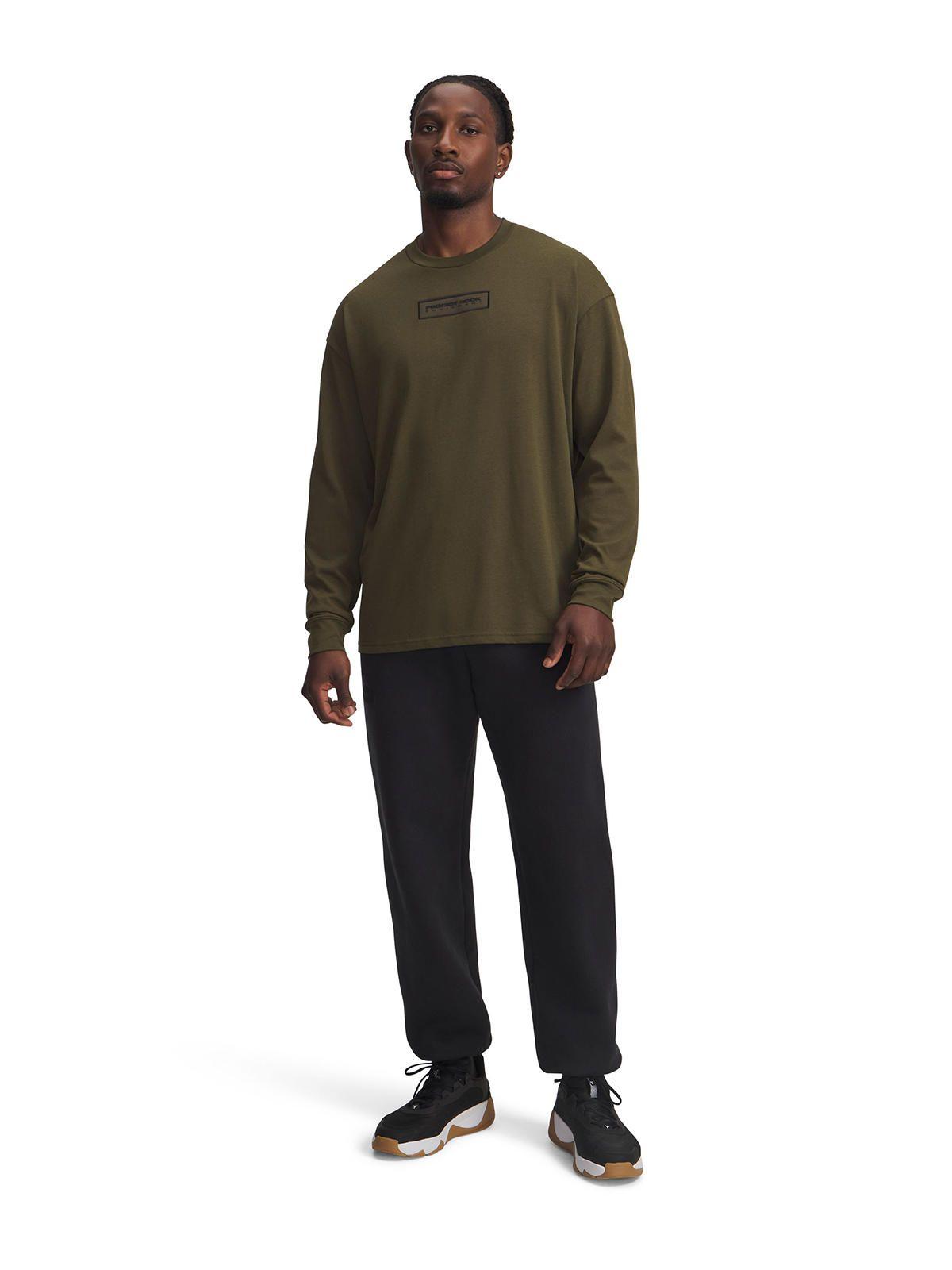 Polera M/L Training hombre Project Rock verde -3