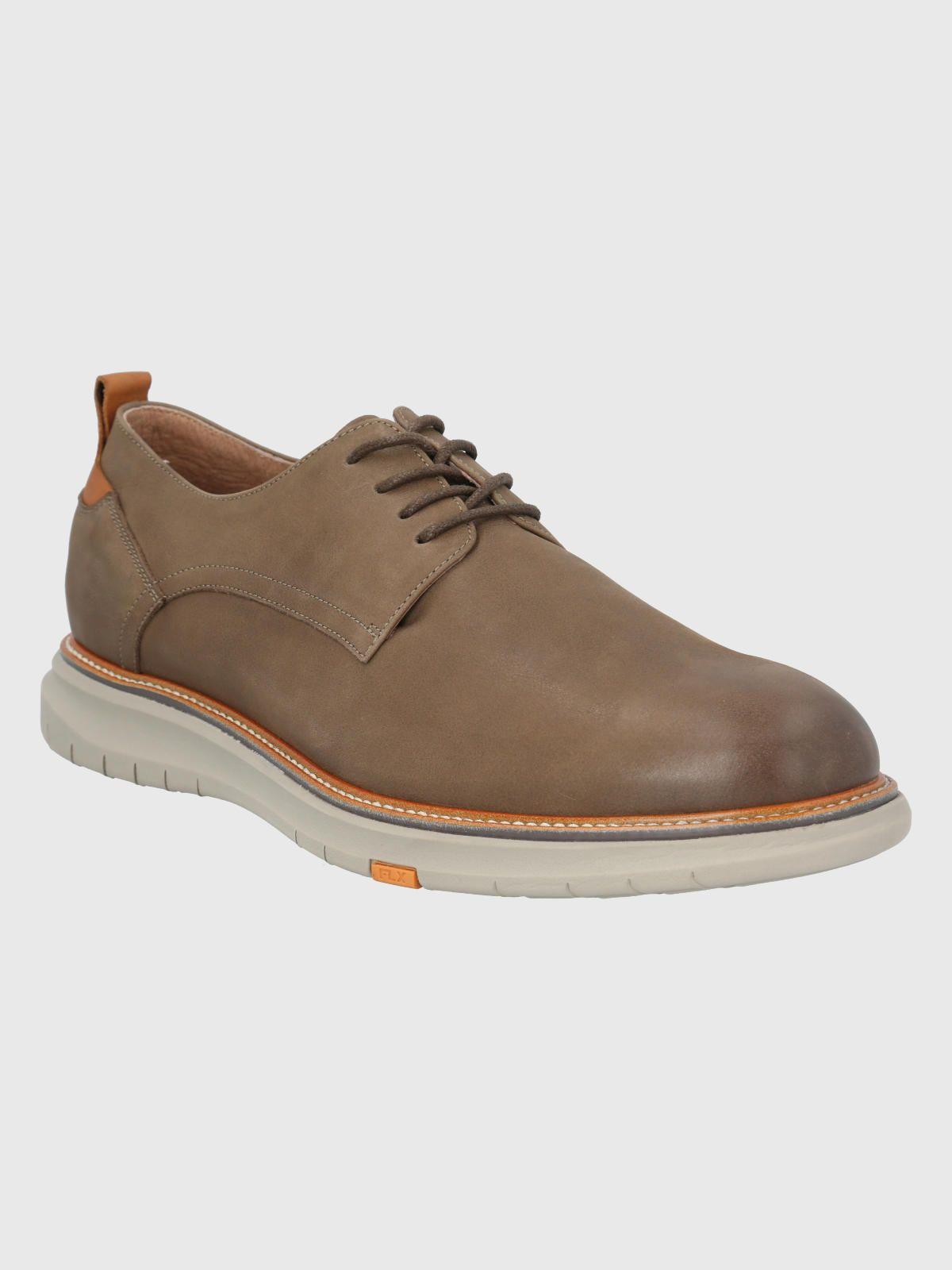 Zapato Cuero Taupe Hombre Rustic -0