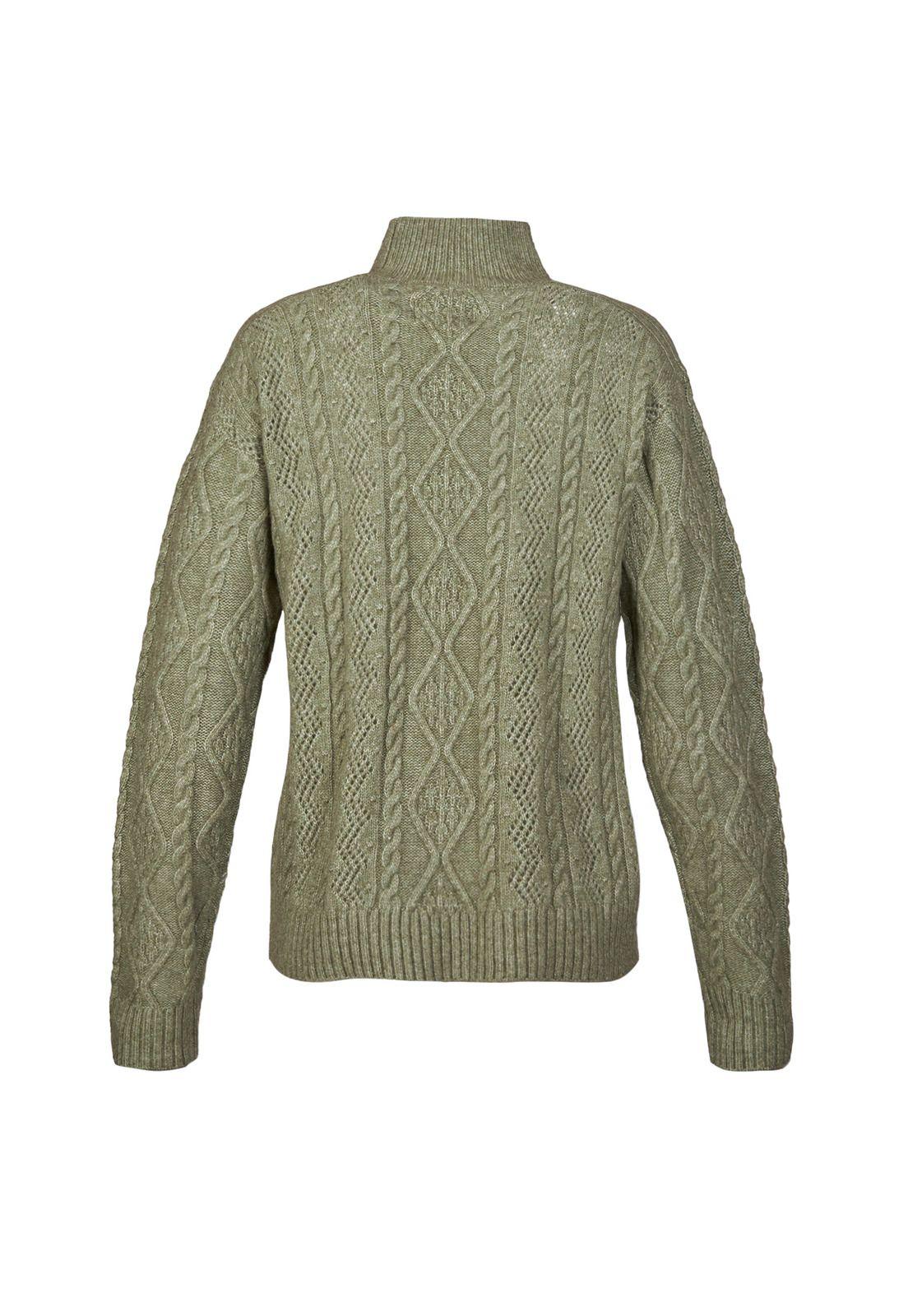 Sweater Fibras Recicladas Mujer Dalia Verde-1