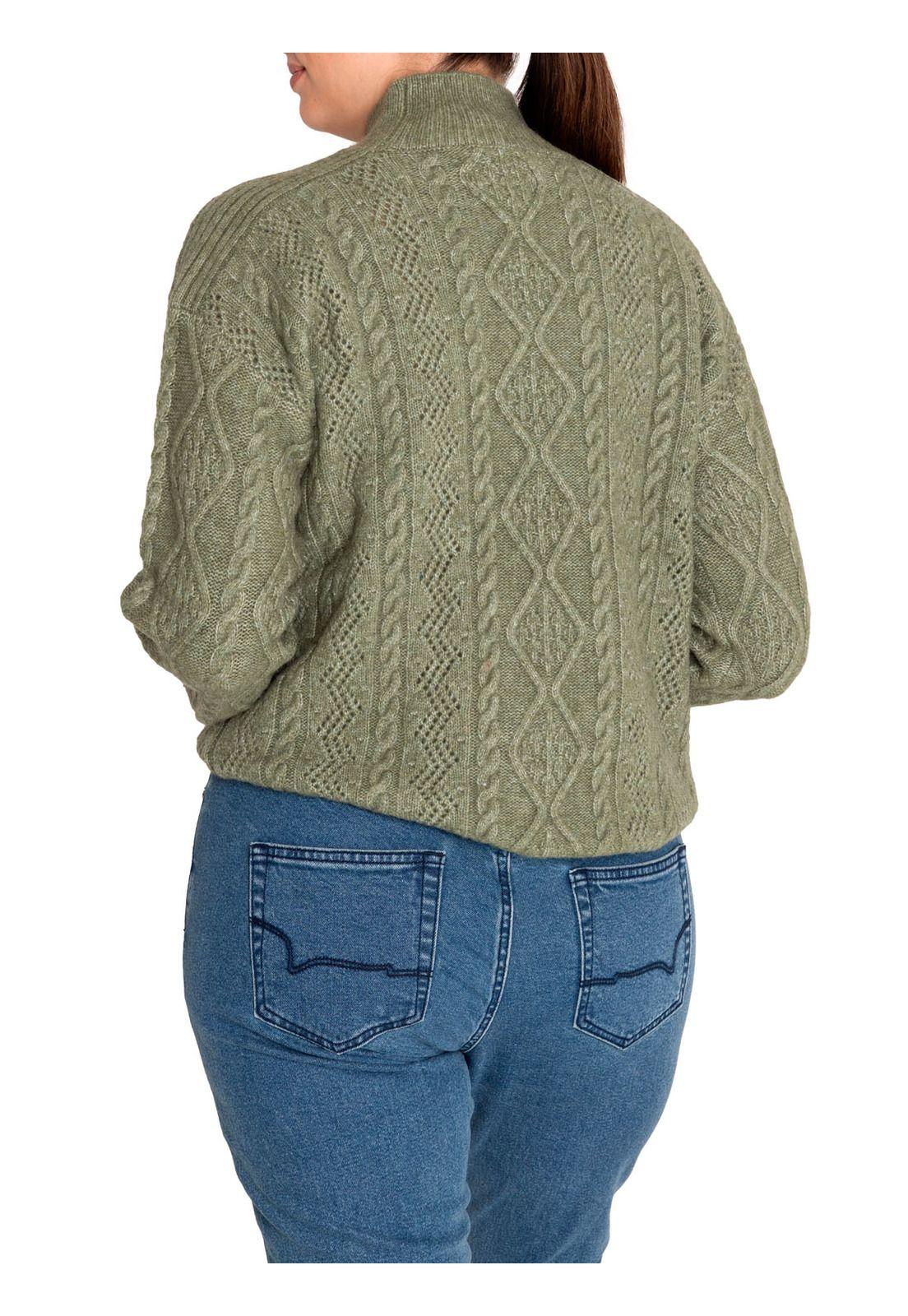 Sweater Fibras Recicladas Mujer Dalia Verde-6