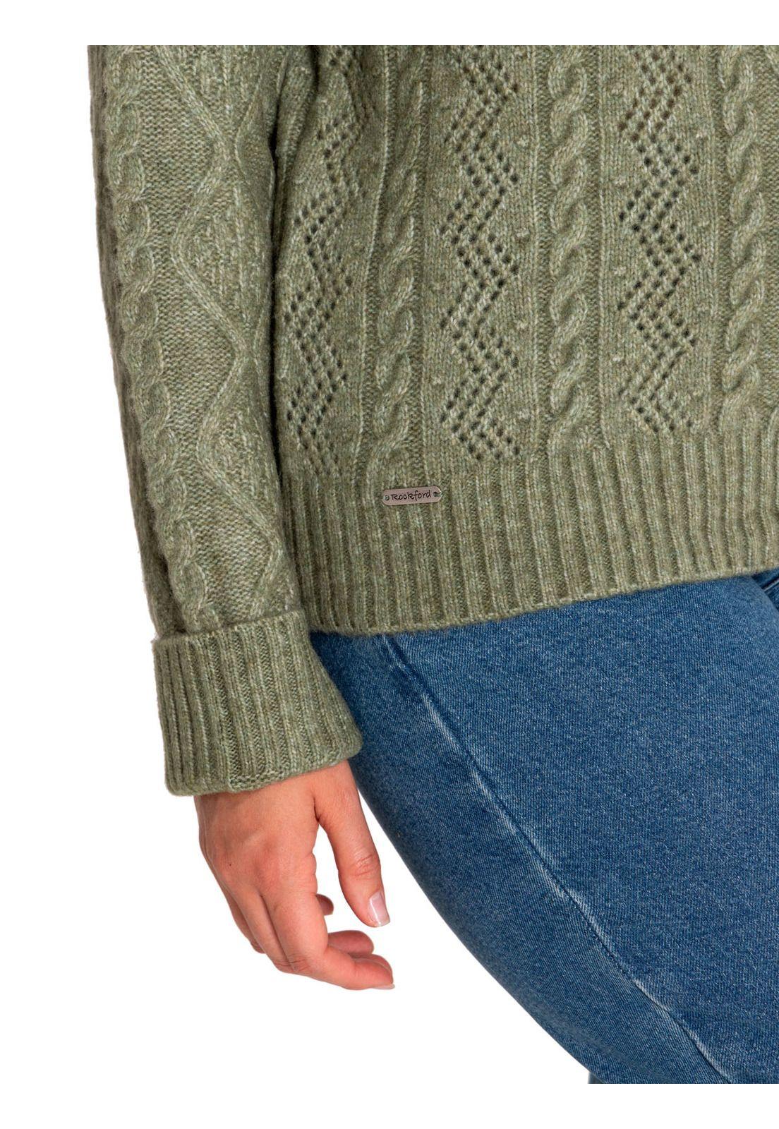 Sweater Fibras Recicladas Mujer Dalia Verde-8