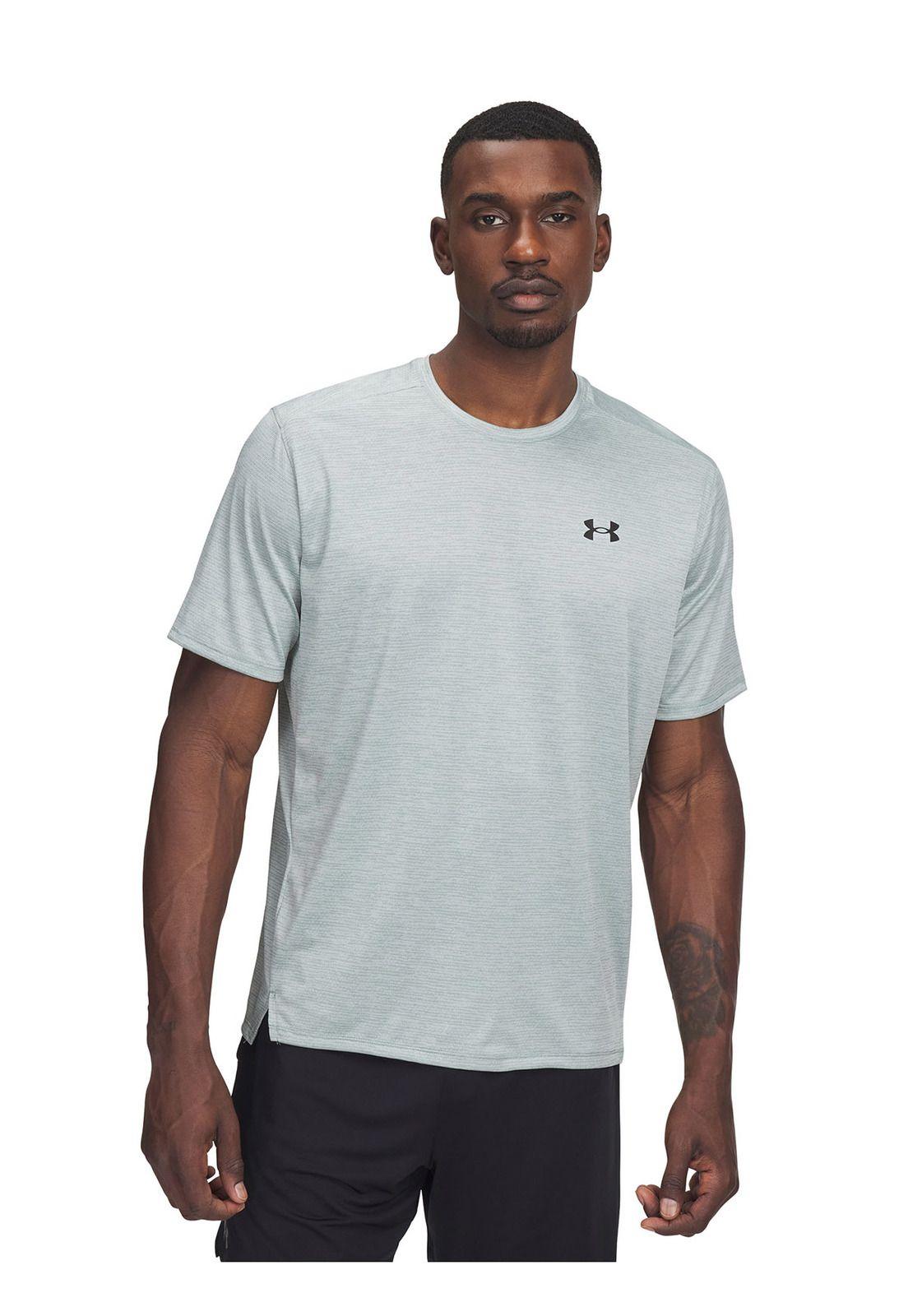 Polera Manga Corta Tech Vent Hombre Verde Underarmour-0