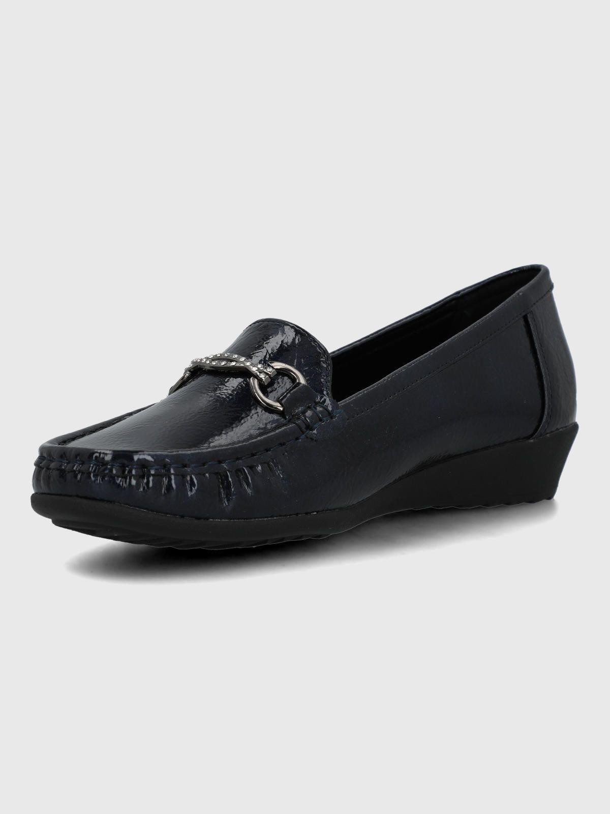 Mocasin Mujer Anastasia Azul-5