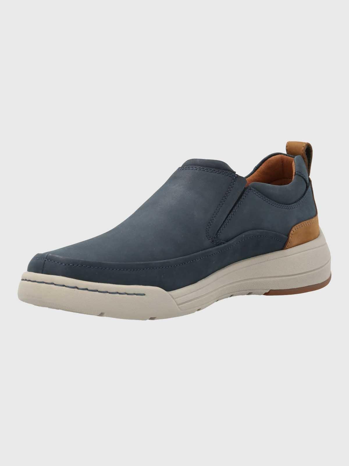Zapato Hombre Cuero Hunt Azul-4