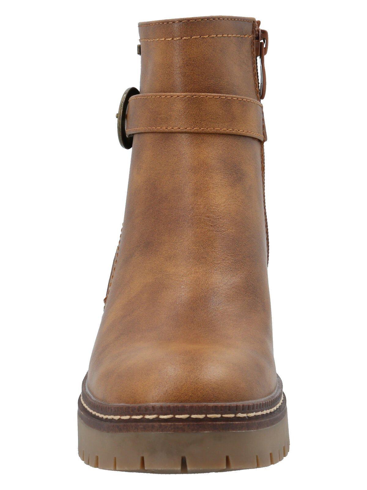 Botín Florentina Mujer Camel-3